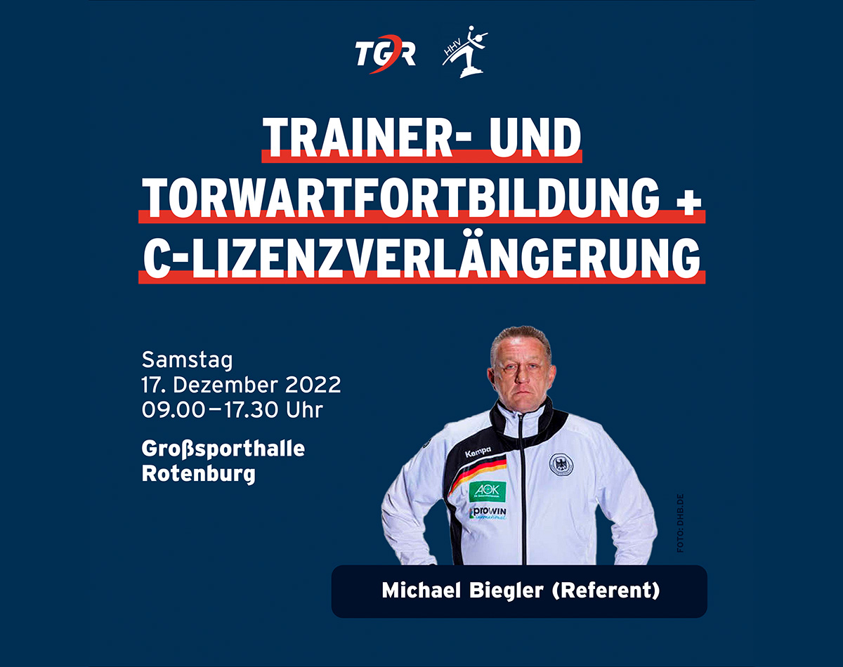 Einladung zur Trainer- und Torwartfortbildung und C-Lizenzverlängerung. Foto Michael Biegler: dhb.de