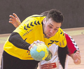 Mit Volldampf voraus: Marc Imberger bei seiner Abschiedsvorstellung im TGR-Trikot. Foto: Walger Mit Volldampf voraus: Marc Imberger bei seiner Abschiedsvorstellung im TGR-Trikot. Foto: Walger