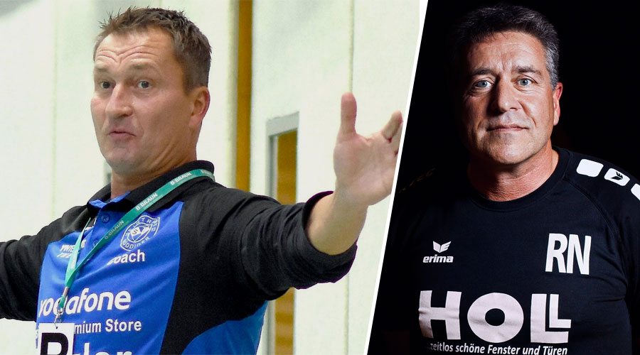 Prominenz auf der Bank: Die Landesliga-Handballer der TG Rotenburg treten am Samstag bei der HSG Baunatal an, wo seit dieser Saison Ex-Nationalspieler Mike Fuhrig als Trainer das Sagen hat. Archivfoto: Hahn/nh // rechts: TGR-Trainer Robert Nolte Prominenz auf der Bank: Die Landesliga-Handballer der TG Rotenburg treten am Samstag bei der HSG Baunatal an, wo seit dieser Saison Ex-Nationalspieler Mike Fuhrig als Trainer das Sagen hat. Archivfoto: Hahn/nh // rechts: TGR-Trainer Robert Nolte
