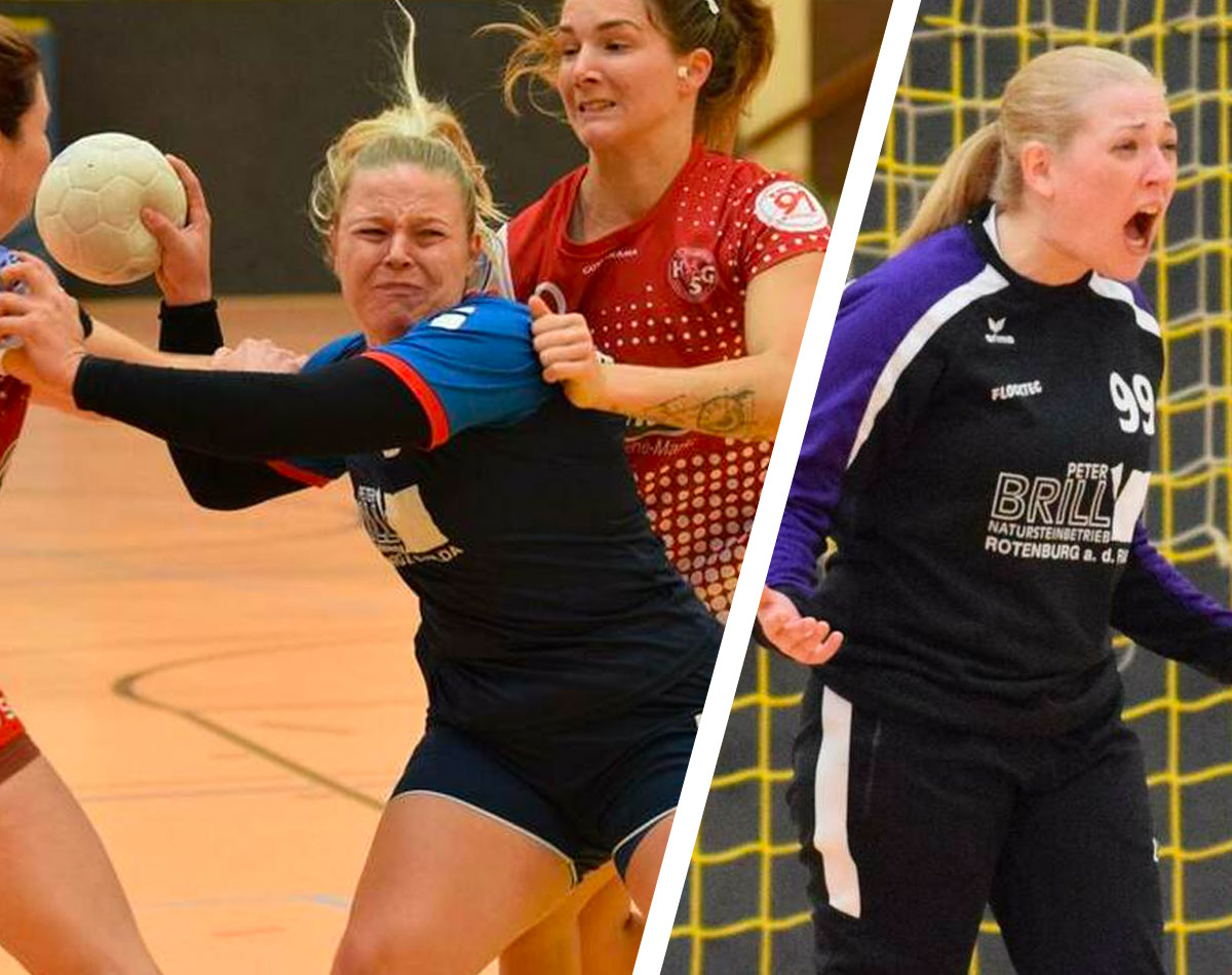 Harter Gang für die Rotenburgerinnen um Michelle Horn (Mitte), hier gegen Vanessa Jopp (links) und Laura Fleckenstein. /// Starker Rückhalt: Laura Wiedemann. Fotos: Alicia Kreth Harter Gang für die Rotenburgerinnen um Michelle Horn (Mitte), hier gegen Vanessa Jopp (links) und Laura Fleckenstein. /// Starker Rückhalt: Laura Wiedemann. Fotos: Alicia Kreth
